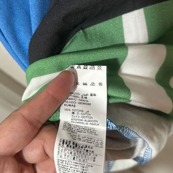 Just Don Mens Multicolor Graphic Cotton Long Sleeve Football T-Shirt Medium - Picture 7 of 7